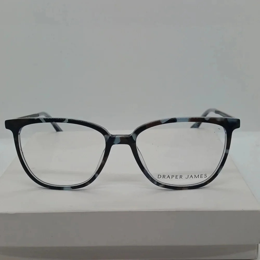 NWT WOMEN'S DRAPER JAMES EYEGLASS FRAMES  DJ5017 BLUE TORTOISE